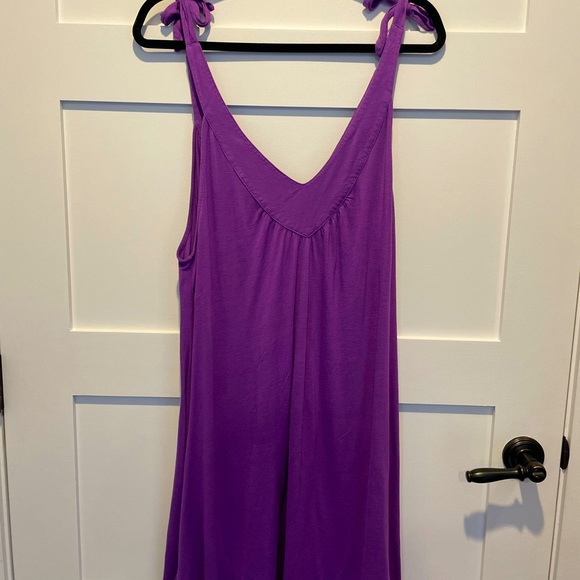 Seafolly Australia Sundress/bathing suit cover in bright purple Women’s size XL - Picture 4 of 8